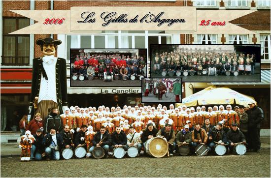 Photo Officielle 2006 : Les Gilles de l'Argayon fêtent leur 25 ans